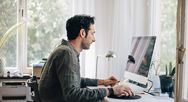 working from home