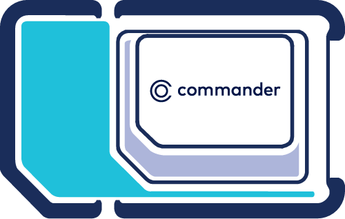 Commander SIM card